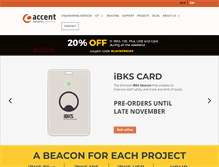 Tablet Screenshot of accent-systems.com